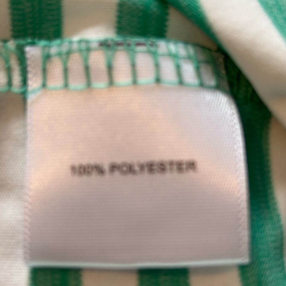 Peter Millar Featherweight UPF 50+ Polo Golf Shirt Sz. XL Green/Whitete Stripe‎ - Picture 5 of 8